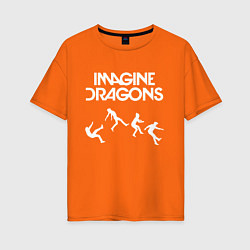 Женская футболка оверсайз IMAGINE DRAGONS