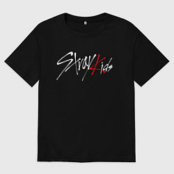 Футболка оверсайз женская STRAY KIDS FELIX, цвет: черный
