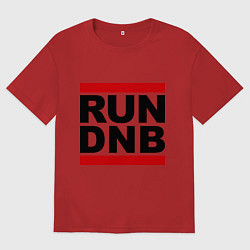 Футболка оверсайз женская RUN DNB, цвет: красный