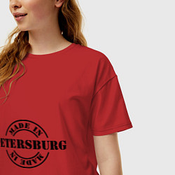 Футболка оверсайз женская Made in Petersburg, цвет: красный — фото 2