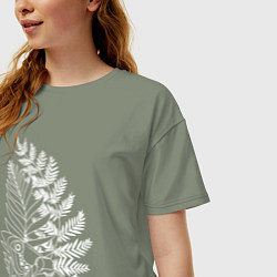 Футболка оверсайз женская ОДНИ ИЗ НАС 2, цвет: авокадо — фото 2