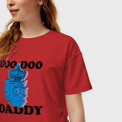 Футболка оверсайз женская DOO DOO DADDY, цвет: красный — фото 2