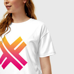 Футболка оверсайз женская Eskimo Callboy CSTRP, цвет: белый — фото 2