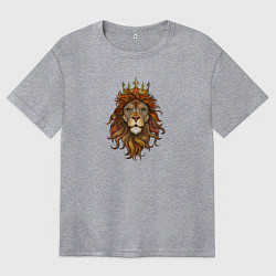 Футболка оверсайз женская Король Лев, цвет: меланж