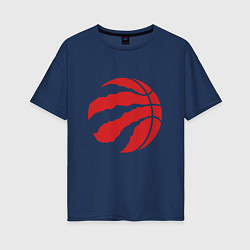 Женская футболка оверсайз Toronto Raptors