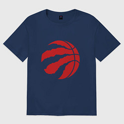 Футболка оверсайз женская Toronto Raptors, цвет: тёмно-синий