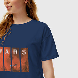 Футболка оверсайз женская Mars, цвет: тёмно-синий — фото 2