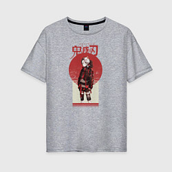 Женская футболка оверсайз Аниме Demon Slayer