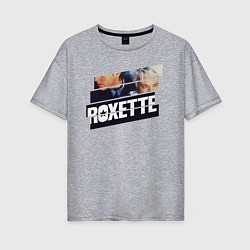 Женская футболка оверсайз Roxette