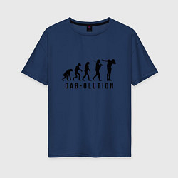 Женская футболка оверсайз Dab - olution