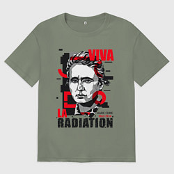 Футболка оверсайз женская Marie Curie, цвет: авокадо