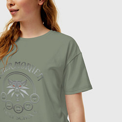 Футболка оверсайз женская ВЕДЬМАК, цвет: авокадо — фото 2