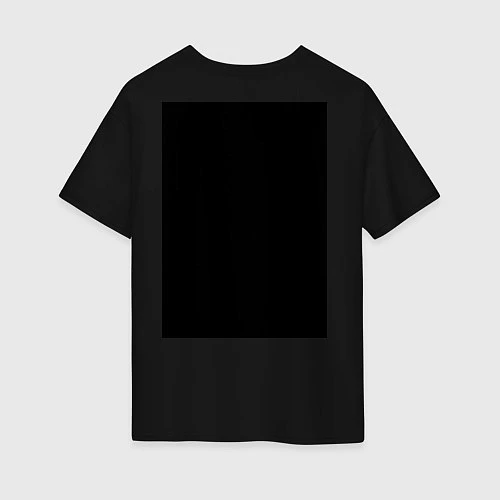 Женская футболка оверсайз Сарказм / Черный – фото 2