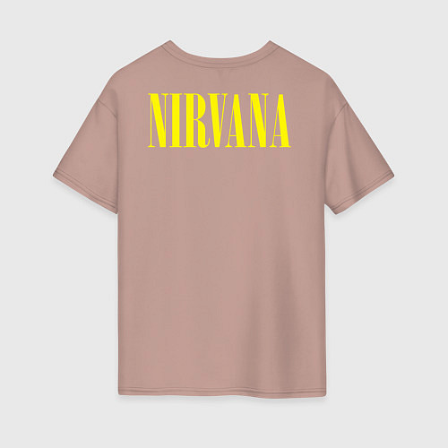 Женская футболка оверсайз NIRVANA Lithium / Пыльно-розовый – фото 2