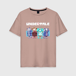 Женская футболка оверсайз UNDERTALE