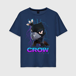 Женская футболка оверсайз Brawl Stars CROW