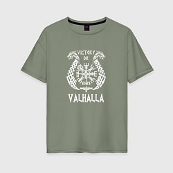 Футболка оверсайз женская Valhalla, цвет: авокадо