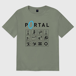 Футболка оверсайз женская PORTAL, цвет: авокадо