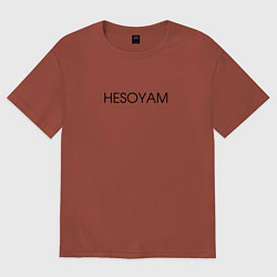 Футболка оверсайз женская HESOYAM, цвет: кирпичный