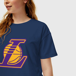 Футболка оверсайз женская Kobe Bryant, цвет: тёмно-синий — фото 2