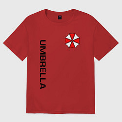 Футболка оверсайз женская UMBRELLA CORP, цвет: красный