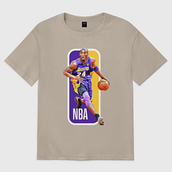 Футболка оверсайз женская NBA Kobe Bryant, цвет: миндальный