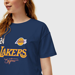 Футболка оверсайз женская KOBE BRYANT АВТОГРАФ, цвет: тёмно-синий — фото 2