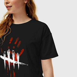 Футболка оверсайз женская Dead by Daylight, цвет: черный — фото 2
