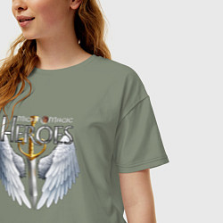 Футболка оверсайз женская Heroes of Might and Magic, цвет: авокадо — фото 2