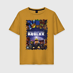 Футболка оверсайз женская ROBLOX, цвет: горчичный