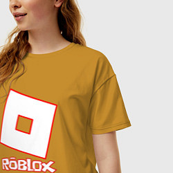 Футболка оверсайз женская ROBLOX, цвет: горчичный — фото 2