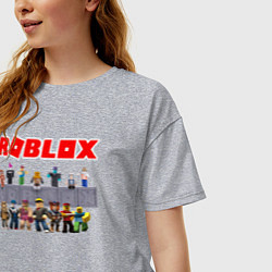 Футболка оверсайз женская ROBLOX, цвет: меланж — фото 2