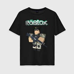 Женская футболка оверсайз Roblox Defender