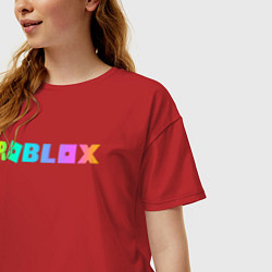 Футболка оверсайз женская ROBLOX, цвет: красный — фото 2