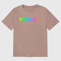 Футболка оверсайз женская ROBLOX, цвет: пыльно-розовый