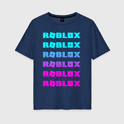 Футболка оверсайз женская ROBLOX, цвет: тёмно-синий
