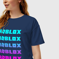 Футболка оверсайз женская ROBLOX, цвет: тёмно-синий — фото 2