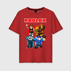 Футболка оверсайз женская ROBLOX, цвет: красный