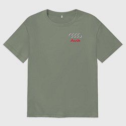 Футболка оверсайз женская AUDI, цвет: авокадо