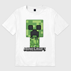 Футболка оверсайз женская MINECRAFT, цвет: белый