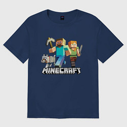 Футболка оверсайз женская MINECRAFT, цвет: тёмно-синий