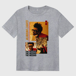 Футболка оверсайз женская BLINDING LIGHTS, цвет: меланж