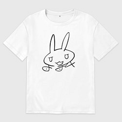 Футболка оверсайз женская Подпись Наначи, цвет: белый