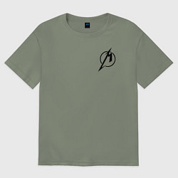 Футболка оверсайз женская Metallicaспина, цвет: авокадо