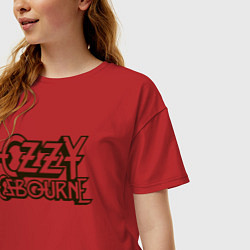 Футболка оверсайз женская Ozzy Osbourne, цвет: красный — фото 2
