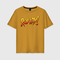 Женская футболка оверсайз Rowdy