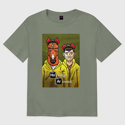 Футболка оверсайз женская BoJack Horseman, цвет: авокадо
