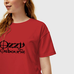 Футболка оверсайз женская Ozzy Osbourne, цвет: красный — фото 2