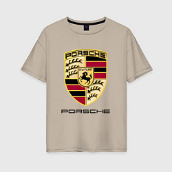 Женская футболка оверсайз PORSCHE