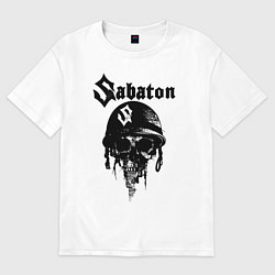 Футболка оверсайз женская Sabaton, цвет: белый